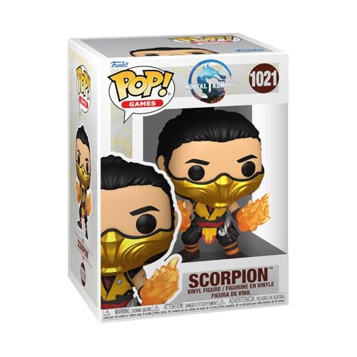 Funko Pop! Games: Mk1- Scorpion - Mortal Kombat Game Franchise - Figura In Vinile Da Collezione - Idea Regalo - Merchandising Ufficiale - Giocattoli P