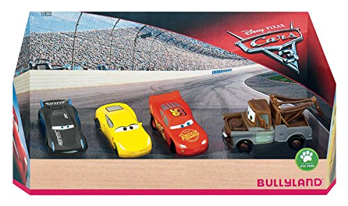 Bullyland 12167 - Set Di Personaggi Da Gioco Disney Pixar Cars 3, In Confezione Regalo, Figure Dipinte A Mano, Senza Pvc, Ottimo Regalo Per Ragazzi E