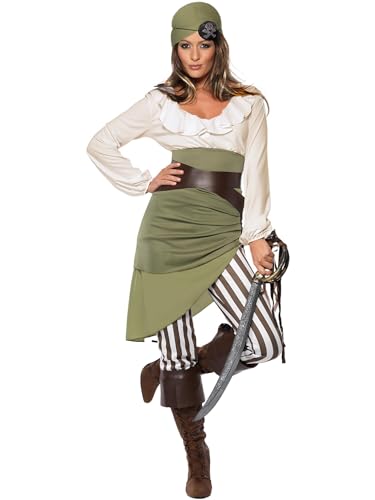 Smiffys Costume Da Dolce Marinaia, Top, Gonna, Legging, Bandana, Cintura E Copristivali