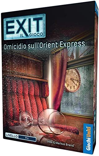 Giochi Uniti - Exit Omicidio Sull'Orient Express, Excape Room, 1-4 Giocatori, 12+ Anni, Edizione Italiana,Gu633