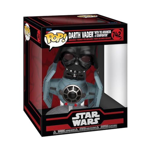 Funko Pop! Rides Deluxe: Star Wars Darkside - Tie Advanced X1 With Darth Vader - Figura In Vinile Da Collezione - Idea Regalo - Merchandising Ufficial