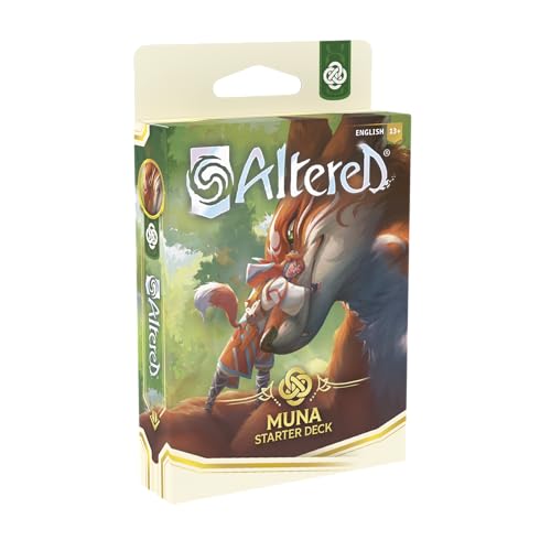 Equinox - Altered: Beyond The Gates Muna Starter Deck - 40 Cards Set With Teija The Druidess - Innovative Non-Combat Gameplay, Collectible Trading Car