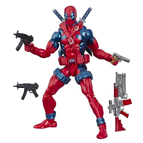 Marvel 80Th Anniversary Legends Series X-Force Deadpool Figure, Includes 6 Accessories, Ages 14 And Up