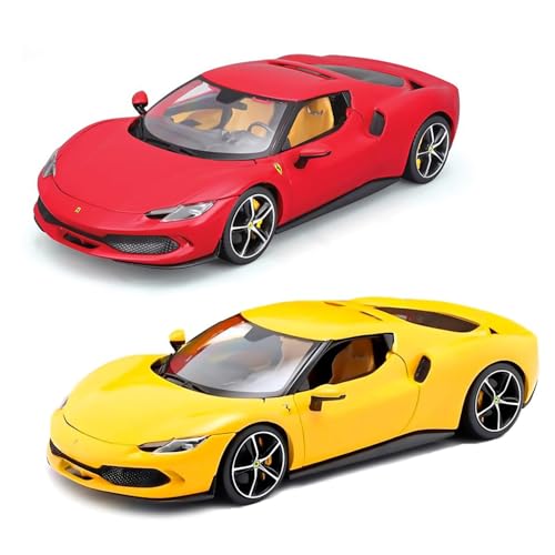 Bburago - Ferrari 296 Gtb R&P - Modellino Realistico Auto In Scala 1:18, Licenza Ufficiale Ferrari, Età Consigliata 3+ Anni