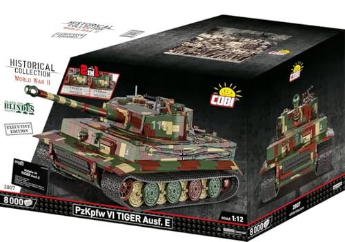 Cobi, Panzerkampfwagen Vi Tiger Ausf E, Edizione Esclusiva, Modello Di Serbatoio D'Assalto Tedesco Della Seconda Guerra Mondiale, Scala 1/12, 8000 Pez