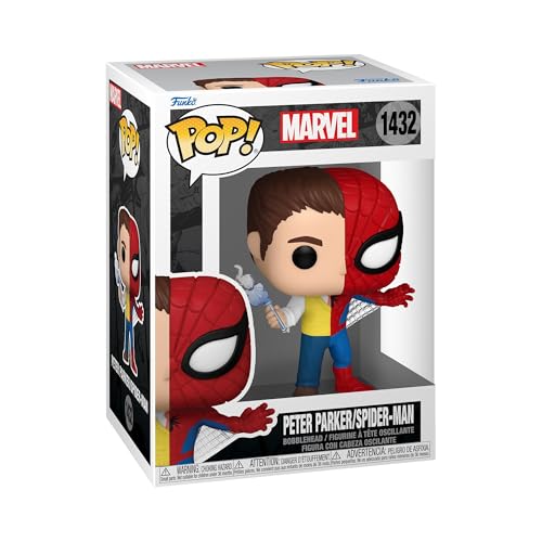 Funko Pop! Marvel: Split - Spider-Man - Spider/Parker - Marvel Comics - Fumetti Marvel - Figura In Vinile Da Collezione - Idea Regalo - Merchandising