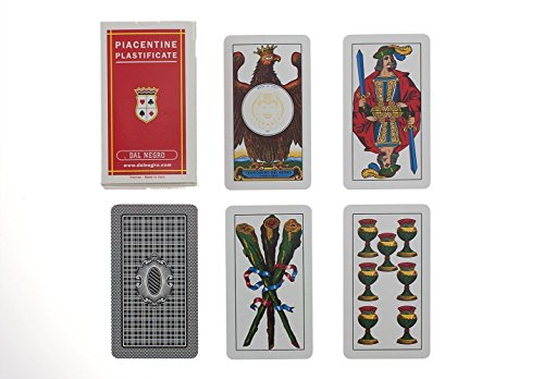 Dal Negro 10008 - Piacentine Carte Da Gioco Regionali, Astuccio Rosso