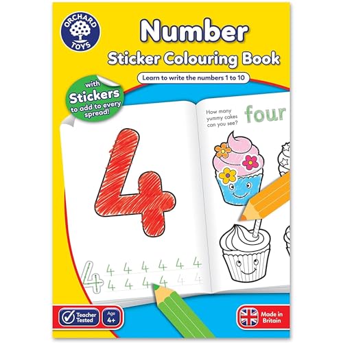 Orchard Toys Colouring Book - Number: Ed. Inglese