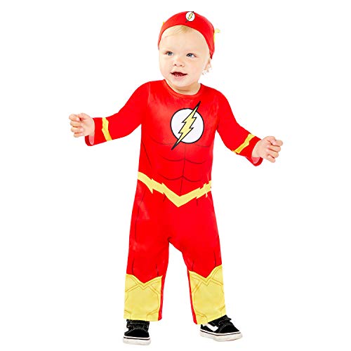 (Pkt) (9909320) Costume Da Flash Per Bambini (2-3 Anni)