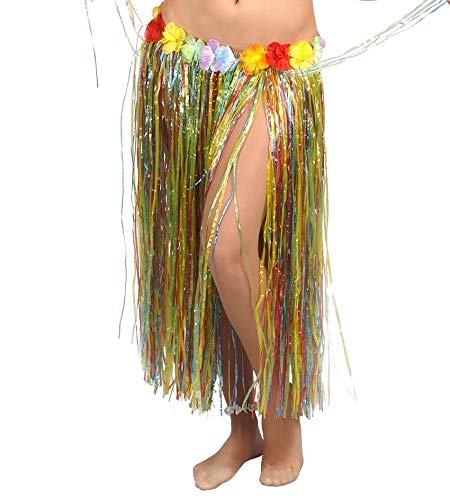 Falda Hawaiana Con Flores De 75Cm Amarilla - Gonne E Pantaloni