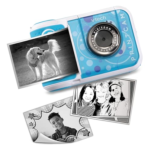 Vtech Kidizoom Printcam, Macchina Fotografica Per Bambini Con 40+ Effetti Speciali, Fotocamera Istantanea Per Bambini, Carta Termica Inclusa, 5Mp, Lin