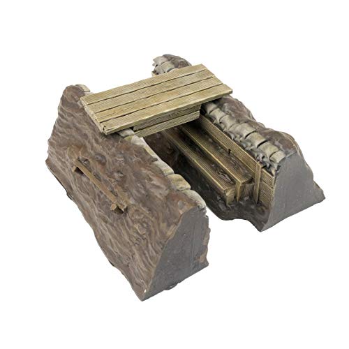 War World Gaming World At War Trench System Set Posizione Di Tiro A Gradoni & Passerella - 28Mm Prima Guerra Mondiale Tabletop Wargame Militare Campo