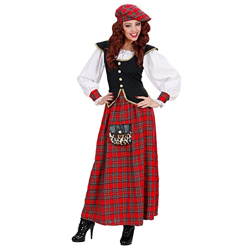 Widmann Milano Party Fashion - Costume Donna Scozzese, Vestito E Cappello, Scozia, Costumi In Maschera