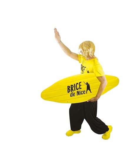 P'Tit Clown 84948 - Tavola Da Surf Gonfiabile, Motivo: Brice Di Nice, Taglia Unica, Colore: Giallo