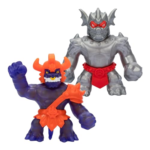 Heroes Of Goo Jit Zu Stretch Strikers Versus Pack, Action Figure Elastiche, Elastico Knight Blazagon Vs Squishy Corruptagon