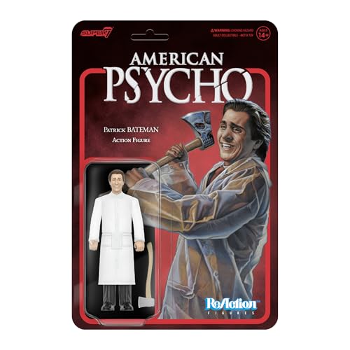 Super7 American Psycho Reaction Figures Wave 01 - Action Figure Di Patrick Bateman (Raincoat)