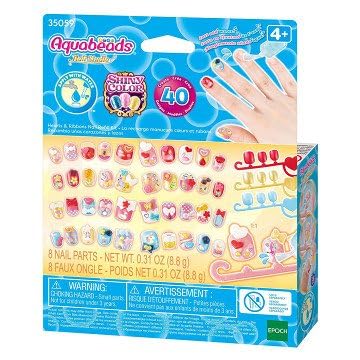 Aquabeads Nail Studio - 35059 Nail Refill Kit- Cuori E Nastri