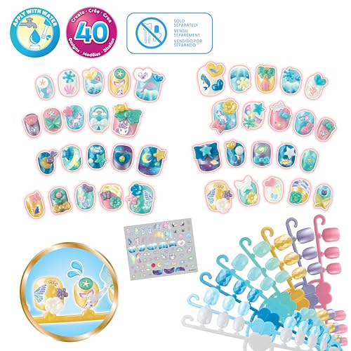 Aquabeads Nail Studio - 35060 Nail Refill Kit - Stelle E Unicorni