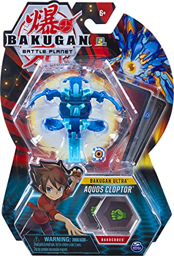 Bakugan Ultra 1 Pack 3 Inch Figure Aquos Cloptor