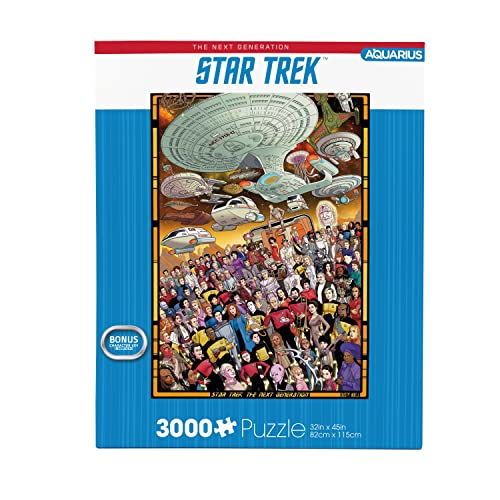 Aquarius Star Trek Next Gen Puzzle (3000 Pezzi Puzzle) - Con Licenza Ufficiale Merchandise & Collectibles - Riflesso Gratuito - Precisione Per - 32 X