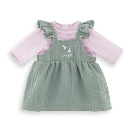 Corolle - Vestito Con Volant E T-Shirt Con Bordo Della Loira, Abbigliamento Per Bambole, 42 Cm, Dai 2 Anni, 9000160160