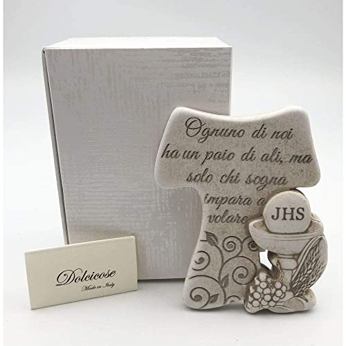 Croce Tau Con Calice Comunione 6X10 Cm Bomboniera Made In Italy