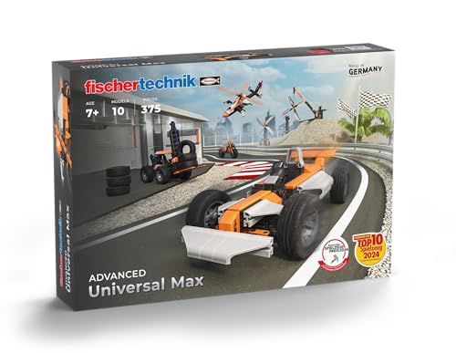 Fischertechnik Universal Max 571904 – Kit Di Costruzione, Giocattolo Tecnico, 10 Modelli, Dai 7 Anni In Su