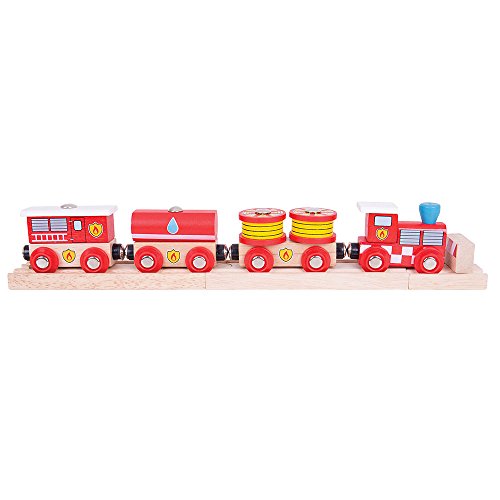 Bigjigs Rail Treno Dei Pompieri E Di Salvataggio