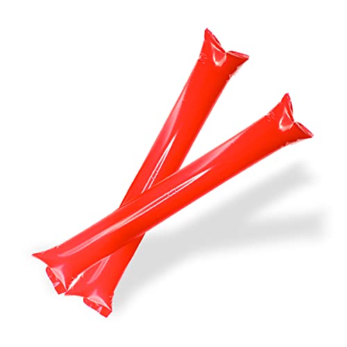 Fun Fan Line - Pack 10 Coppie Di Bastoni Gonfiabili Rumorosi Riutilizzabili. Bam Bam Thunder Accessori Per Fare Tifo, Feste, Animazione Ed Eventi Spor