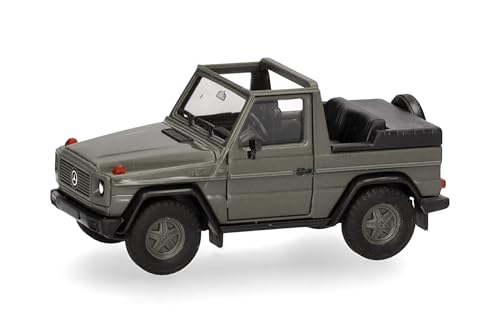 Herpa Modellino Mercedes-Benz Classe G (W460) Bundeswehr, Miniatura In Scala 1:87, Pezzo Da Collezione, Prodotto In Germania, Plastica