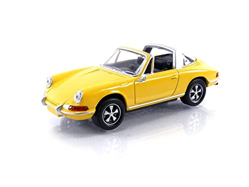 Modellino In Scala Compatibile Con Porsche 911 Targa 1969 Signal Yellow Jet Car 1:43 Norev Nv750042