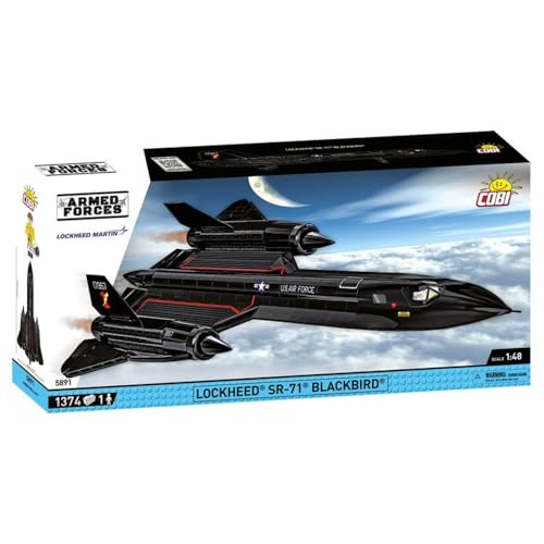 Cobi Lockheed Sr-71 Blackbird, Aereo Militare Americano, 1:48, 1374 Parti Kit Di Costruzione