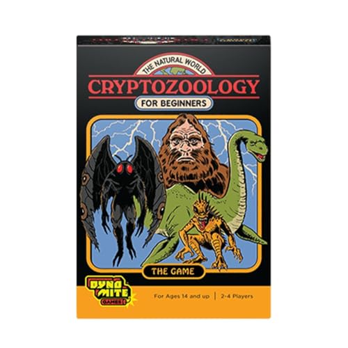Cryptozoic - Cryptozoology For Beginners - Steven Rhodes Games Vol. 2 - Retro Illustraties - Kaart- En Dobbelspel Vol Strategie En Kans- Vanaf 14 Jaar