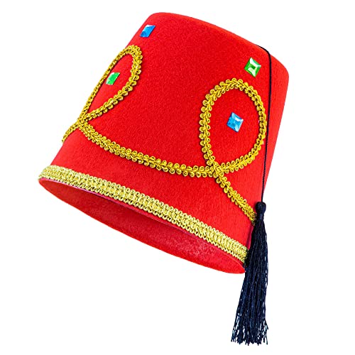 Widmann Cappello Fez In Feltro Lusso Copricapo Arabo Turco Marocchino