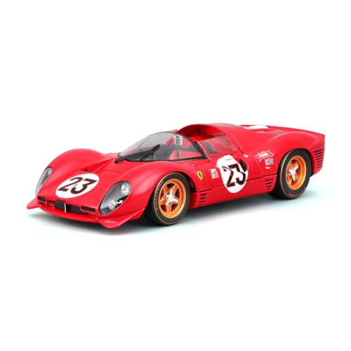Bburago - 1/24 Ferrari Racing - 330 P4 Daytona - Rosso - Novità 2024: Un Tributo All'Icona Della Gara, Daytona - Immergiti Nella Storia Con Questa Fed