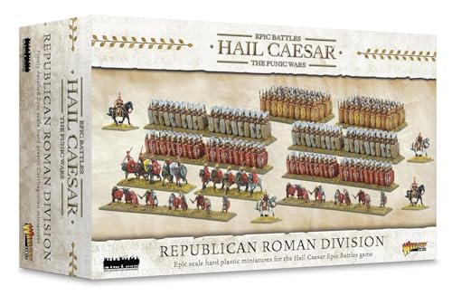Warlord Games Republican Roman Division - Miniature In Plastica In Scala Epica Per Grandine Cesare Epoca Antica Altamente Dettagliata Per Giochi Di Gu