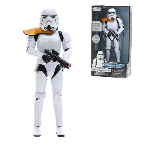 Disney Store Ufficiale Action Figure Parlante Stormtrooper, Star Wars, 25,5Cm, Guerriero Dell'Esercito Imperiale Con Blaster Luminoso, 14 Frasi Ed Eff