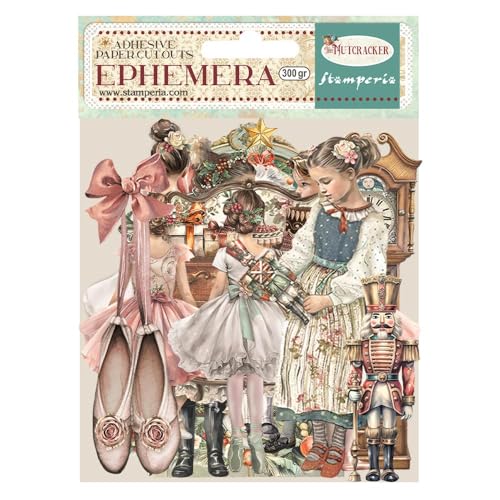 Stamperia - Ephemera Per Scrapbooking, Album, Card, Bullet Journalling And More Adhesive Paper, Easy To Apply, Perfect For Hobbies, Crafts And Gifting