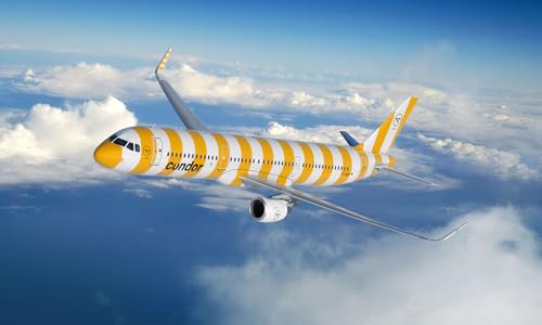 Revell Set Di Modellini 63788 Airbus A321-200 Condor In Scala 1:144, Non Costruito/Non Verniciato, In Plastica, Con Accessori