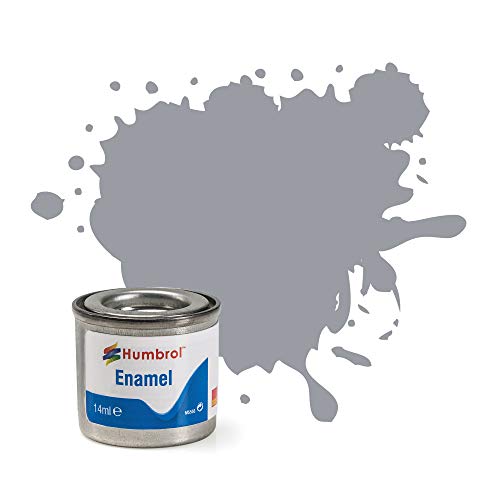 Humbrol, Smalto, Enamel Paint 64, 1 Barattolo Da 14 Ml, Colore Grigio Chiaro Opaco