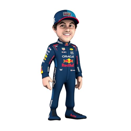 Minix Figura Ceca Perez Red Bull, Collezione Da 12 Cm Per Esposizione, Idea Regalo Per Bambini E Adulti, Appassionati Di Sport, Formula 1, Mn16259, Mu