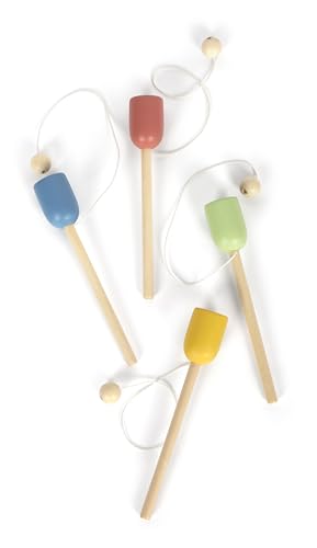 Small Foot "Acchiappa La Pallina" In Legno, Set Da 4, Gioco Di Abilità Per Grandi E Piccini, Per Bambini Dai 3 Anni, 12609