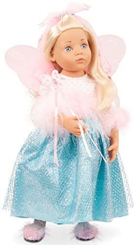 Götz 2366086 Happy Kidz Marie Come Bambola Da Fata - Bambola In Piedi Multisnodabile Alta 50 Cm Con Capelli Biondo Chiaro E Occhi Azzurri - Set Da 8 P