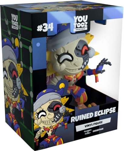 Youtooz Fnaf Ruined Eclipse 12,4 Cm, Figura In Vinile Eclissi Rovinata, Da Collezione, Da Collezione Five Nights At Freddy'S Fnaf Collection