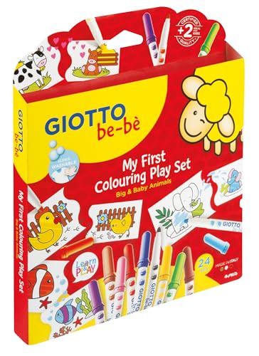Giotto Be-Bè- Giotto Bebè My First Colouring Play Set, Colori Assortiti, F470900