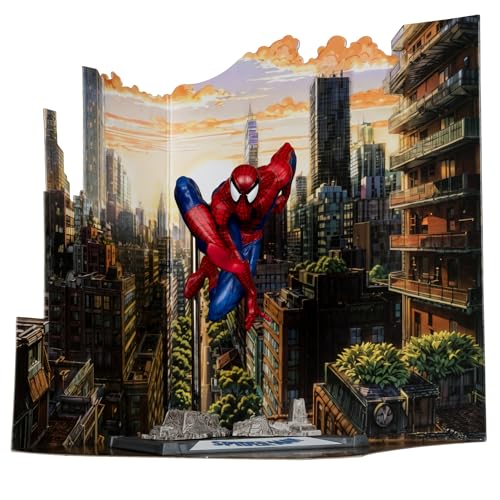 Mcfarlane Toys - Marvel Spider-Man 1:10Th Scala Posed Figure Con Scena (Spider-Man #6)