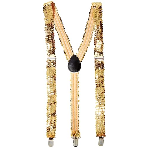 Widmann Milano Party Fashion - Bretelle, Con Paillettes, Taglia Regolabile, Costume, Accessorio, Carnevale