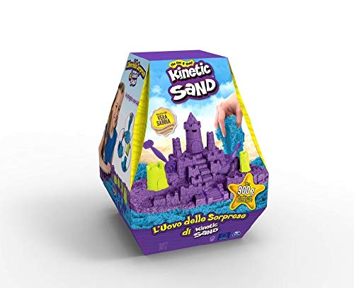 Kinetic Sand, Uovo Delle Sorprese, Confezione Con +900 Grammi Di Sabbia E Accessori, Dai 3 Anni - 6058628