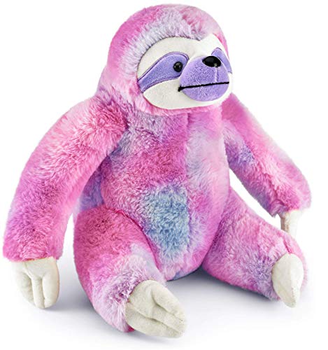 Mousehouse Gifts - Adorabile Bradipo Di Peluche - Rosa E Viola - 25 Cm