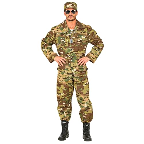 W Widmann Milano Party Fashion - Costume Da Soldato, Uniforme, Mimetico, Esercito, Militare, In Maschera, Carnevale